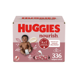 Livraison rapide, lingettes Huggies Nourish, qualité supérieure, achetez maintenant, lingettes pour bébé hydratantes et hypoallergéniques - Product Image 1