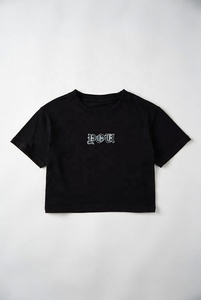 T-shirt court tendance pour femme, décontracté, mode estivale, en coton doux, coupe ajustée, style quotidien - Product Image 5