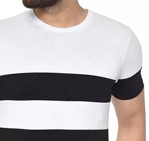 Nouvelle conception hommes goutte épaule durable doux anti-rétrécissement T-shirt pour hommes avec prix de gros de couleur personnalisée pour les hommes - Product Image 4