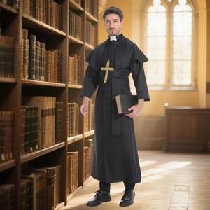 Capa Larga de Estilo Renacentista para Clérigos de Iglesia, Disfraz de Cosplay para Hombre, Nuevo Estilo. - Product Image 6