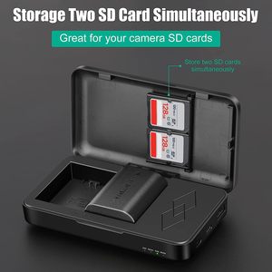Batteries LP-E6N LP-E6 (lot de <span class=keywords><strong>2</strong></span>) avec chargeur de batterie multifonction, batteries de remplacement Li-ion LP E6N pour appareils photo <span class=keywords><strong>Canon</strong></span> - Product Image 3