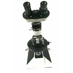 Microscope biologique polarisant binoculaire à grossissement 400x avec source de lumière LED - Product Image 1