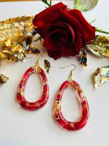 Hand-Painted Dhokra Resin Earrings, Artistically Crafted Statement <b>Accessory</b> for Women | <b>Ethnic</b> Jewelry for All Occasions - Product Image 3