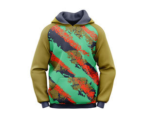 Trendy Embroidered Tie Dye Sweatshirt <b>Coat</b> 100% Cotton <b>with</b> Long Sleeves Zip Closure Solid Pattern Streetwear Tops for <b>Winter</b> - Product Image 1
