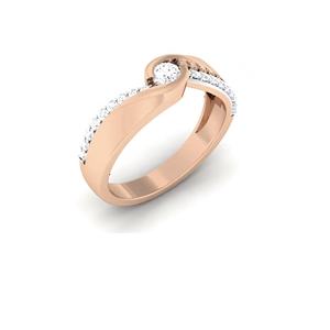 Bague pour homme avec diamant naturel véritable en or massif 14K 18K Bijoux fins faits à la main pour lui Bague de couple - Product Image 6
