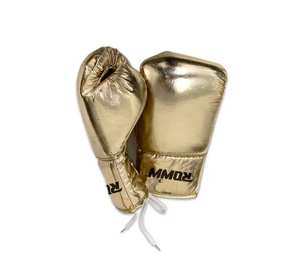 Gants de boxe OEM Autograph en cuir PU à lacets, gants d'exposition avec rembourrage doux au meilleur prix - Product Image 3