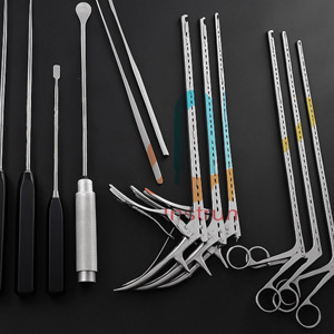 Ensemble d'instruments chirurgicaux uniques pour la colonne vertébrale antérieure, outils de discectomie manuelle pour neurochirurgiens, acier inoxydable de qualité médicale, CE - Product Image 3