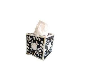 MOP Tissue Paper Bone Inlay Tissue Box Handmade Handicrafts Mother of Pearl Box Top Sale Wholesale Price Solid Quality - Product Image 1