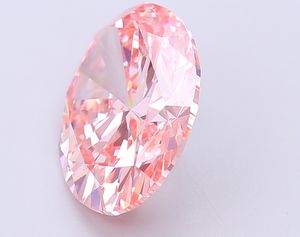 IGI Certifié 1.98 Ct. CVD Lab Grown Diamant Coupe Ovale Fantaisie Couleur Rose Vif VVS2 Clarté Lâche pour Bijoux - Product Image 3