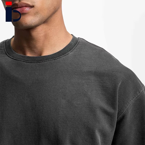 Camiseta de Algodón Esencial para Hombre al por Mayor, Lisa, Transpirable, de Tela Jersey, con Logotipo Personalizado - Product Image 3