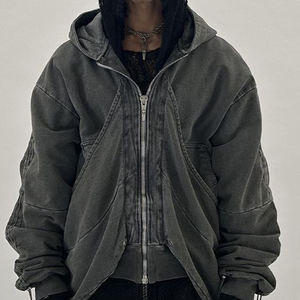 Sudadera con capucha de gran tamaño para mujer y hombre, Jersey holgado, sudadera informal bordada, sudaderas con capucha para adolescentes, temporada de invierno - Product Image 5