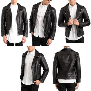 Chaqueta de Hombre Más Vendida, Moda de Invierno, Cuero Genuino con Cuello Alto y Cremallera, Chaqueta de Cuero de Marca para Hombre en 2026 - Product Image 5