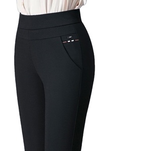 Wholesale high-quality <b>women's</b> straight pants <b>women's</b> casual <b>trousers</b> loose thin high waist middle-aged Leisure pencil <b>trousers</b> - Product Image 2