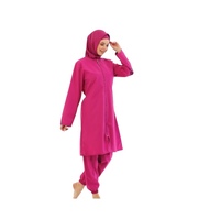 Nouveau maillot de bain modeste et écologique à séchage rapide en Spandex/Nylon pour femmes musulmanes, confortable, à manches longues, Hijab Burka, couvrant entièrement le corps, sportif