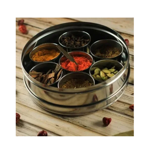 Boîtes à épices décoratives en acier inoxydable Boîte à épices imprimée réutilisable Designer Premium Quality Food Grade Steel - Product Image 4