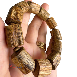 Pulsera de cuentas de madera redonda de la mejor calidad de Agilawood, pulsera de madera de agar de Aloeswood, precios al por mayor de Vietnam - Product Image 2