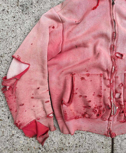 Sudadera con Capucha de Moda, 380 Gramos, 100% Algodón, Estilo Desgastado, Decoloración al Sol, Lavado Ácido, Ropa de Calle de Invierno, Impermeable, Transpirable, Corte Regular - Product Image 3