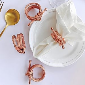 Handmade <b>Copper</b> Top Knot Napkin Rings Weddings Special Wood Butterfly Napkin Rings Home Kitchen Dining <b>Table</b> Parties Christmas - Product Image 2