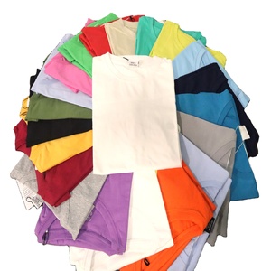 Venta al por mayor Diseño en blanco Algodón Poliéster Color sólido Logotipo privado Impresión Manga corta Venta caliente Hombres O cuello Camiseta - Product Image 1