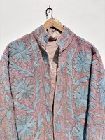 Chaqueta Acolchada de Algodón para Mujer, Tejida a Mano con Bordado Suzani, de Invierno, Talla Única, Personalizable, de la Mejor Calidad
