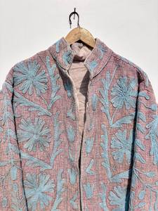 Chaqueta Suzani Bordada a Mano de la Mejor Calidad, Chaqueta Corta de Algodón Suzani para Mujer, Talla Única, Chaqueta Suzani Personalizable - Product Image 3