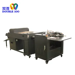 Double 100 Convenient UV Varnishing Coating Machine Automatic With Feeder and 3 Width Options