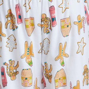 Vêtements de nuit en coton imprimé avec logo personnalisé pour femmes, robe de nuit, ensemble de pyjamas, vêtements de nuit respirants - Product Image 4