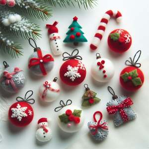 Ornements de Noël en feutre écologique pour des vacances durables et conscientes - Product Image 5