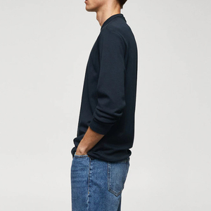 Haut ODM personnalisé meilleure qualité hommes coton polaire sweat à col rond nouveau Style uni Offre Spéciale pour l'automne hiver - Product Image 4