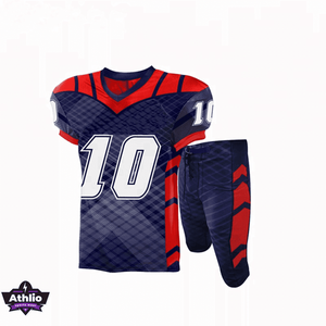 Breathable Quick Dry American Football Uniform Custom Name Number Teamwear Youth <b>Set</b> - Product Image 6