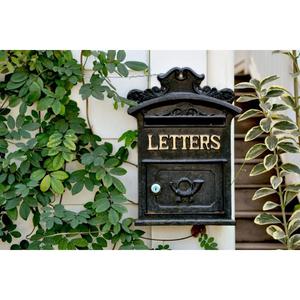 Caja de letras para manualidades, caja de recepción de paquetes de correo de montaje en pared, accesorios de decoración para el hogar, caja de correos de montaje en pared para el hogar al aire libre - Product Image 5