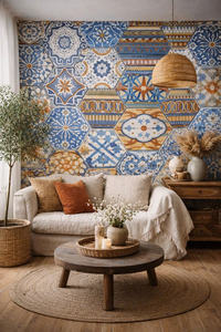 Carrelage en céramique moderne antidérapant à motif hexagonal pour villa (modèle Hex-PP023) - Product Image 4