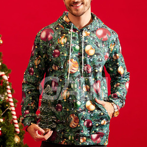 Streetwear mode sweats à capuche de Noël personnalisés sweats à capuche de Noël surdimensionnés Offre Spéciale sur les hommes utilisent des sweats à capuche de Noël - Product Image 5
