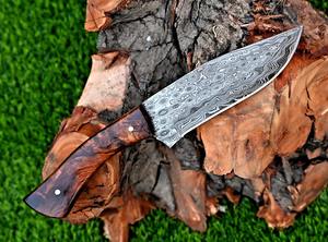 Cuchillo de caza Skinner con hoja de acero de Damasco hecho a medida, cuchillo de Camping de hoja fija compatible con OEM, grado Industrial - Product Image 3