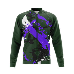 Veste zippée intégrale en coton premium personnalisée |   Chaud, respirant, séchage rapide |   Tailles Hommes Femmes Jeunes |   Veste d'entraînement de performance - Product Image 3