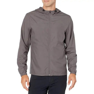 Chaquetas Cortavientos de Otoño para Hombre, Estilo Urbano, Tela de Lona Transpirable, Secado Rápido, Impermeable, con Capucha, Reversible, 500g - Product Image 1