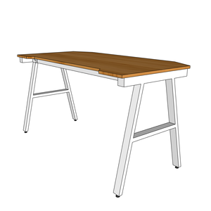 Escritorio para Juegos GBamboo GB38004-70x140cm en Forma de A con Patas Extensibles de Madera y Plástico con Superficie de MDF y Melamina - Product Image 4