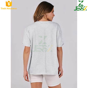 Impression personnalisée Boxy Fit T-shirt décontracté court en détresse Vintage Streetwear finition délavée à l'acide Logo décoration respirant - Product Image 5