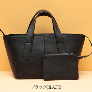 กระเป๋าถือ PU แบบพกพา ตกแต่งด้วยโซ่ พร้อมโลโก้สั่งทำ ความจุเยอะ ใช้งานได้หลากหลาย เหมาะสำหรับใช้ในชีวิตประจำวัน ทุกฤดูกาล ใช้ได้ทั้งชายและหญิง - Product Image 4