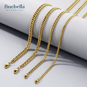 Venta caliente 925 Plata oro blanco 4mm VVS Moissanite Hip Hop joyería collar de cadena cubana - Product Image 5