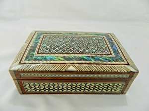 Elegant Modern Luxury Engraved Floral Pattern <b>Wooden</b> Mother Pearl <b>Jewelry</b> <b>Box</b> Handmade Inlay Work Customizable Organizer <b>Jewelry</b> - Product Image 4