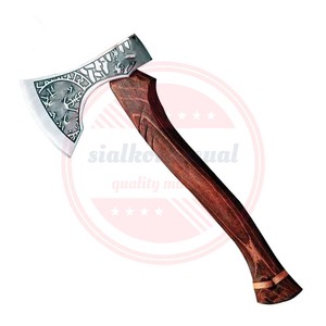 Hunting Viking Tactical Hatchet <b>Axe</b> High Carbon Steel Camping <b>Axe</b> for Survival - Product Image 2