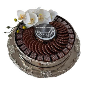 Juego de dos cuencos de chocolate Acabado martillado Diseñador Sweet Bowl Tamaño personalizado Nuevo cuenco de chocolate de metal - Product Image 3