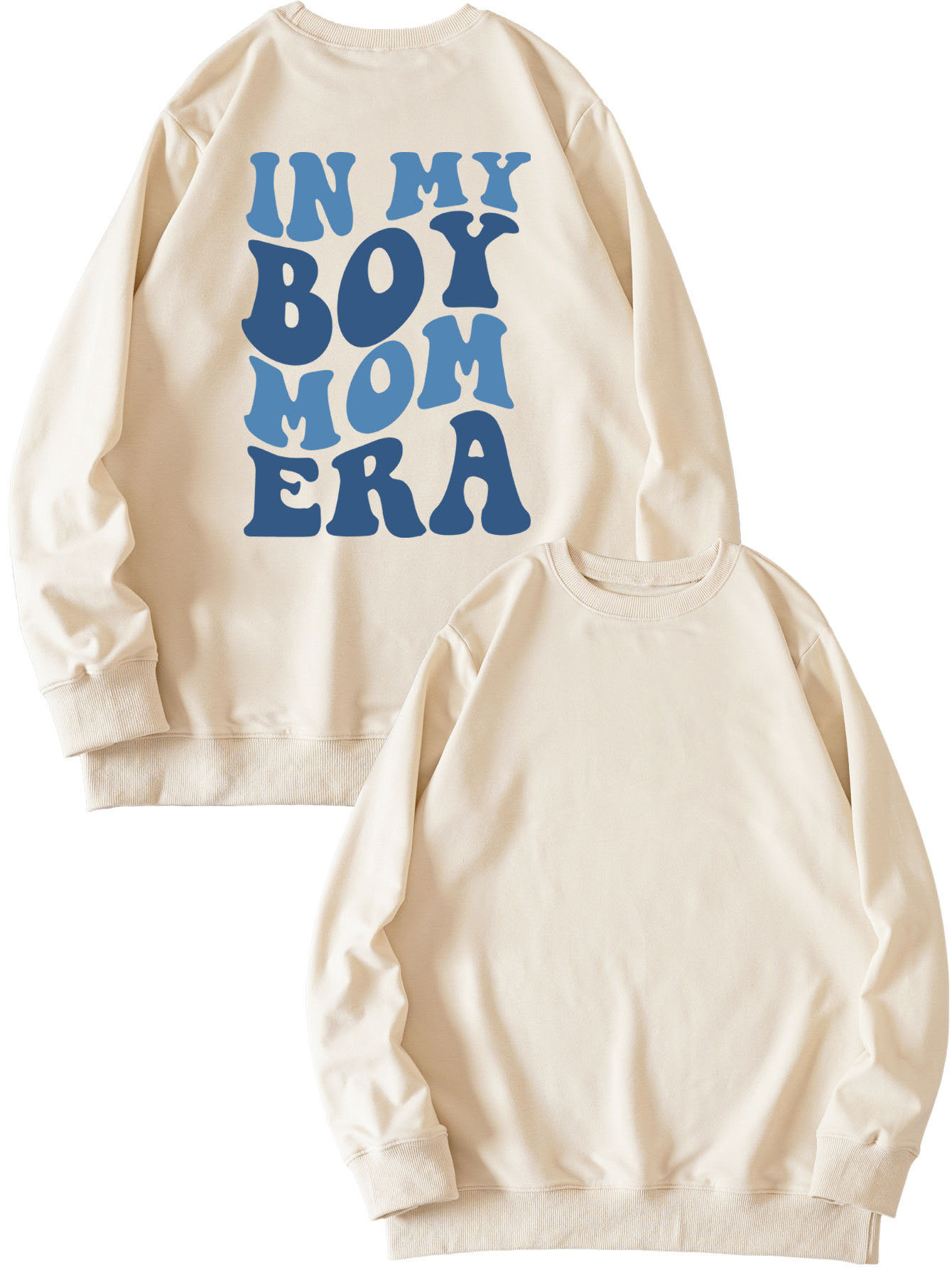 Brown sweatshirt (white font) printed on the chest