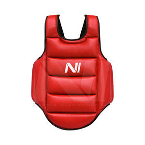 Protector de Pecho de Piel Sintética de Alta Calidad con Logotipo Personalizado para MMA, Muay Thai y Kickboxing, Nuevo Conjunto de Boxeo de Piel Genuina - Product Image 4