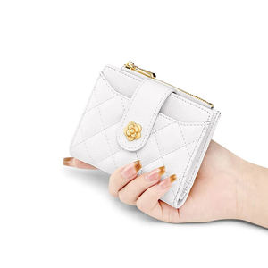 Pochette en cuir de vachette au prix de gros Concevez votre propre pochette en cuir de vachette pour femmes portefeuilles courts - Product Image 6