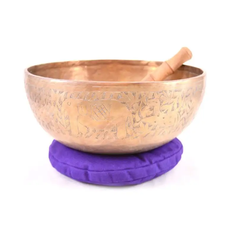 Das meist verkaufte Gesundheits tool Bronze Tibetan Singing Bowl Set verbessert die psychische Gesundheit aus Indien