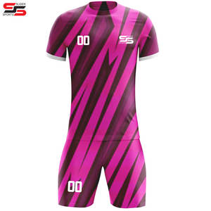 Ensemble maillot et short de ballon de football unisexe professionnel Uniformes à séchage rapide pour adultes pour hommes avec impression de logo personnalisée - Product Image 5