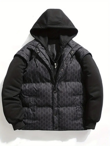 2024 veste bouffante pour hommes sur mesure manteau d'hiver imperméable de haute qualité avec décoration de fourrure prix de gros - Product Image 6