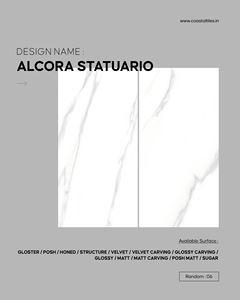 Alcora statuario 600x1200กระเบื้องพอร์ซเลนออกแบบล่าสุดและพื้นผิวต่างๆพร้อมใช้งาน2x4ขายส่ง - Product Image 2
